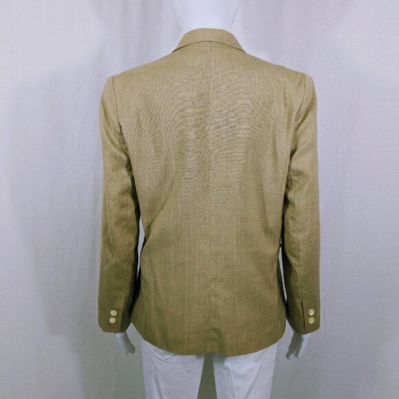 Vintage Ms. Chaus Tan Double Breasted Blazer Size M - Picture 2 of 7